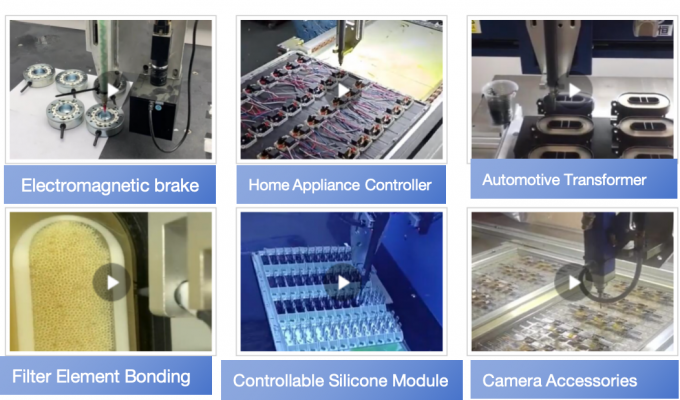 CCD presisi tinggi Intelligent AB komponen Otomatis Mesin Dispensing lem Visual 2