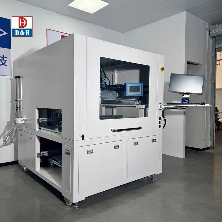 Sistem Dispensing Lem Robot Dispenser Resin Epoxy Kompak Untuk Potting PCB Dengan Kamar Tertutup 0