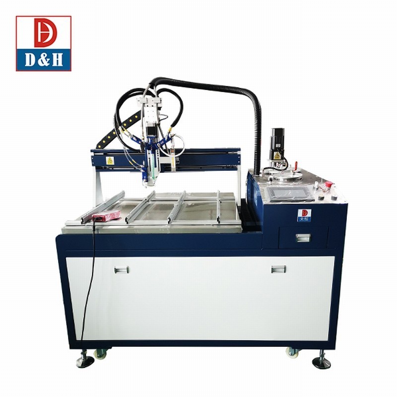 Tangki B 10L Mesin stiker 3D Epoxy Dome Tiga sumbu untuk distribusi lem ...