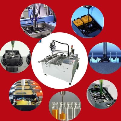 2 Bagian Mesin Campuran Dan Dispensing Mesin Electronic Potting Mesin High Performance Line Produksi