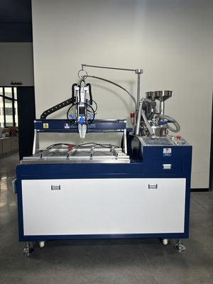Mesin injeksi resin epoksi otomatis dengan penyaluran lem tiga sumbu dan 2KW Power Label Sticker Doming